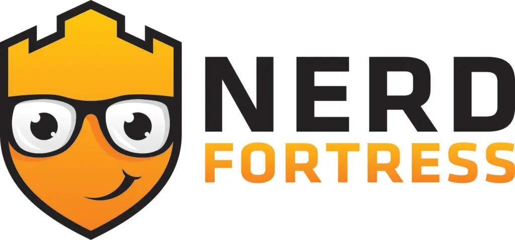 A logo of nerf fortress